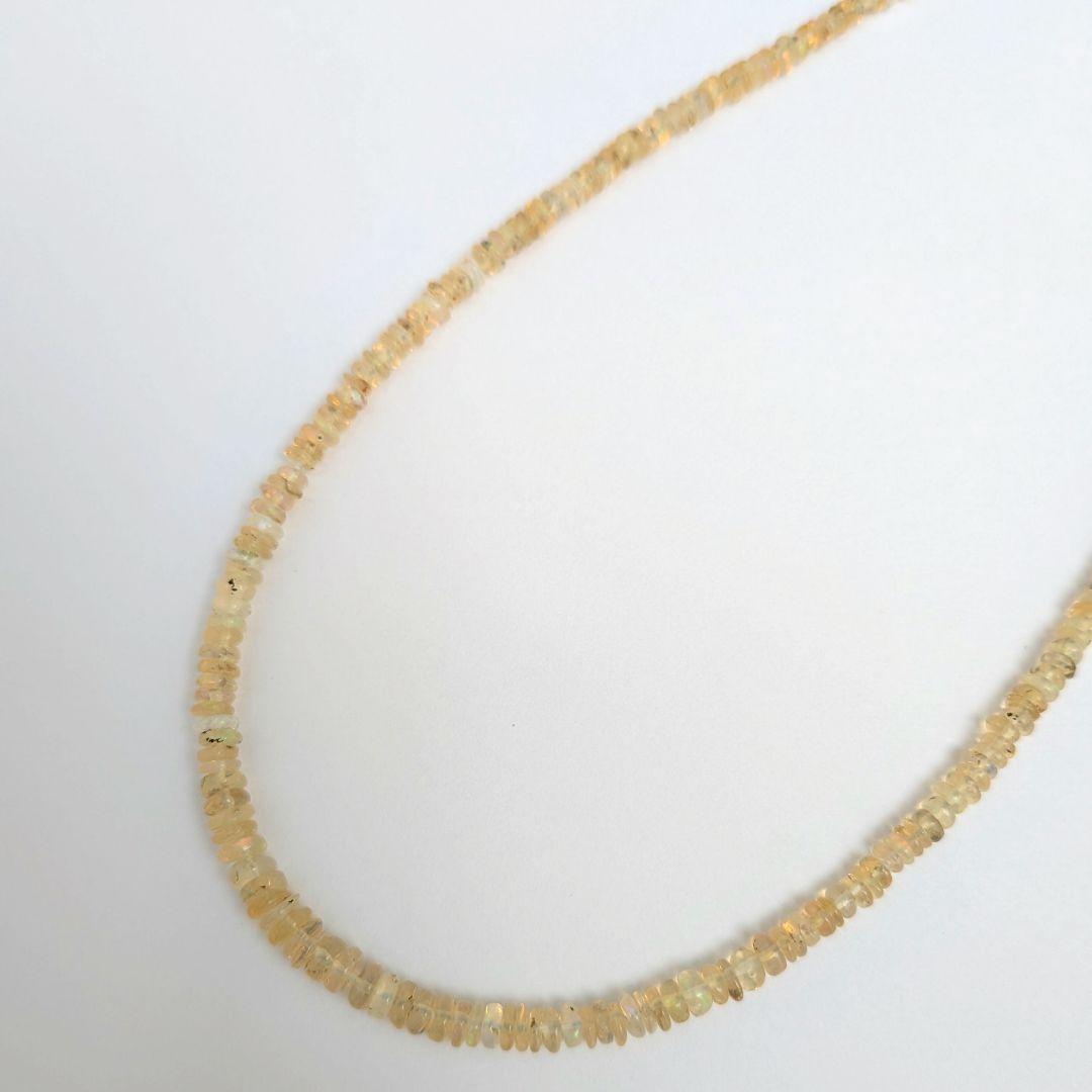 【値下げしました/美しい遊色】 K18 オパール ネックレス 約41.5cm