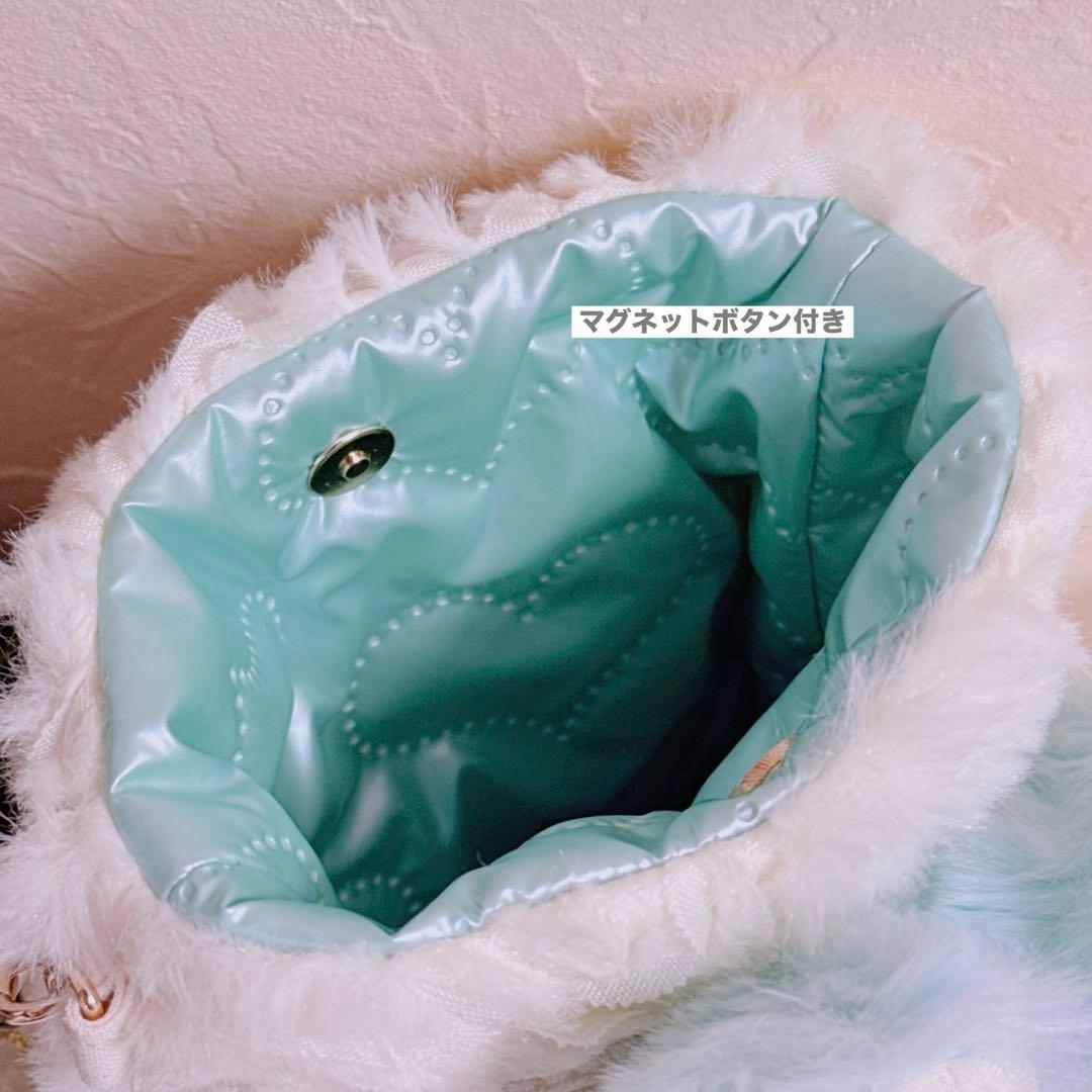 あ*き様 コヤンイサムチョン♡ミントブルーうさルミちゃんの薔薇ファーインド刺繍の