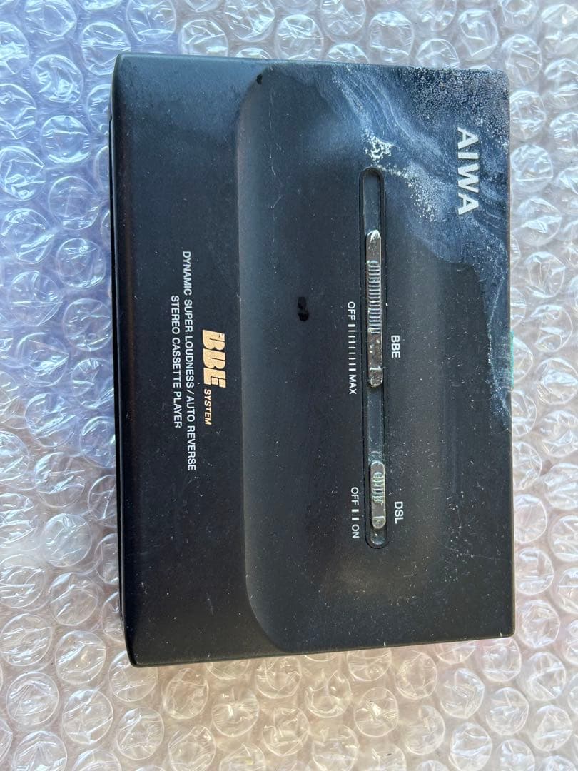 aiwa アイワ HS-PL50 ポータブルカセットプレーヤー　ジャンク