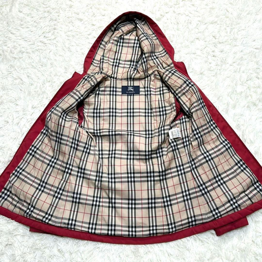 【美品】バーバリー ロンドン ジャケット ノバチェック レッド 160サイズ