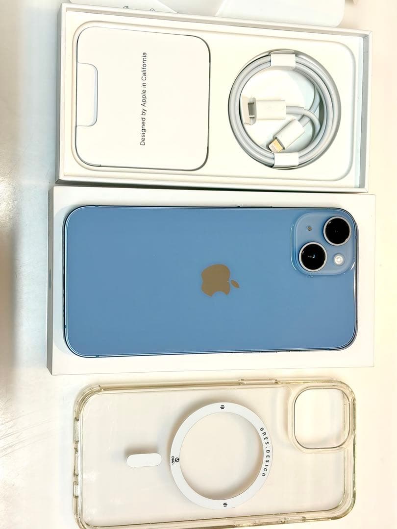 【電池100%】Apple iPhone 14 ブルー 本体 512GB