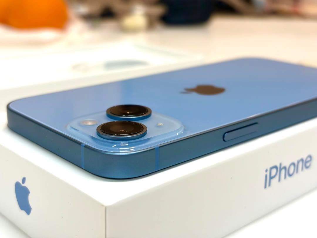 【電池100%】Apple iPhone 14 ブルー 本体 512GB