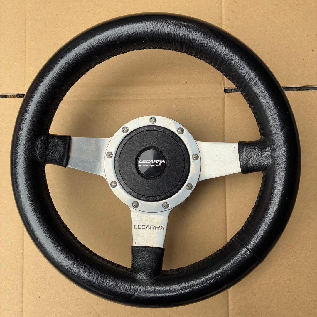 LECARRA ステアリング 3スポーク 黒レザー