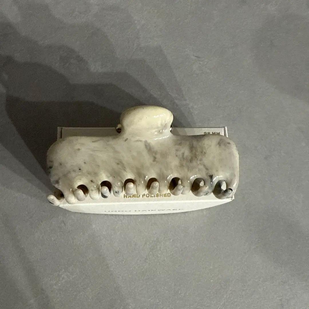 UNDO HAIRWARE ヘアクリップNo.4 4インチブラックマーブル