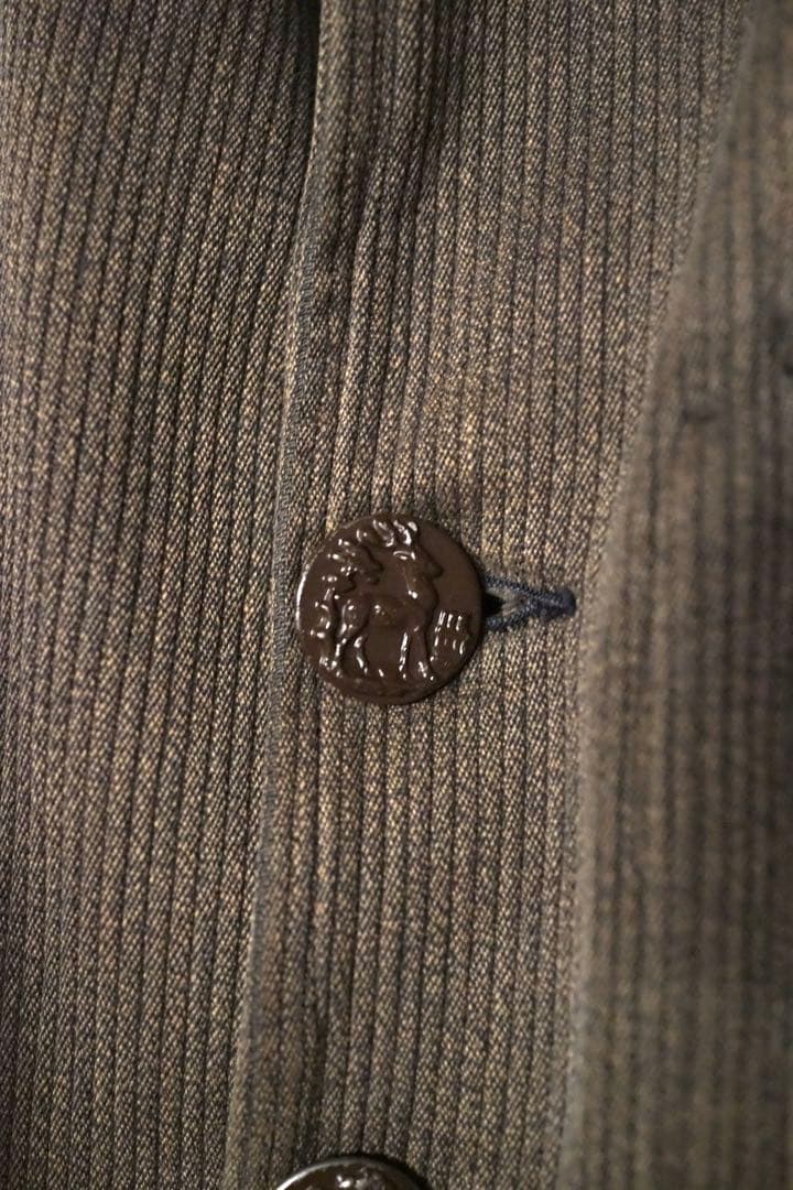 わ*ん様 50s ハンティングジャケット 動物ボタン フレンチヴィンテージ カバ