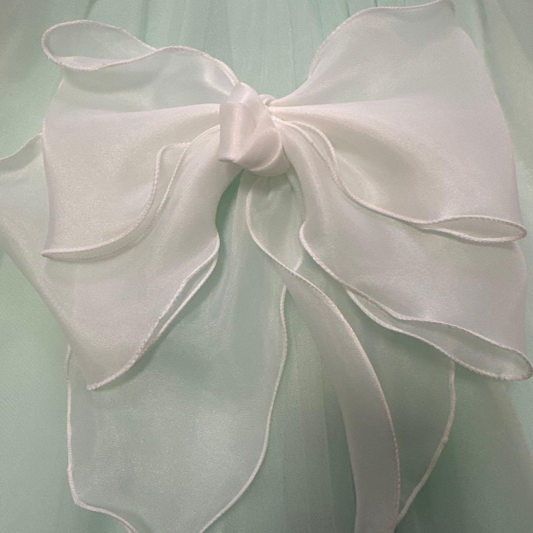 DRESCCO ミント ロング　ドレス パール　フラワー　ドレスコ