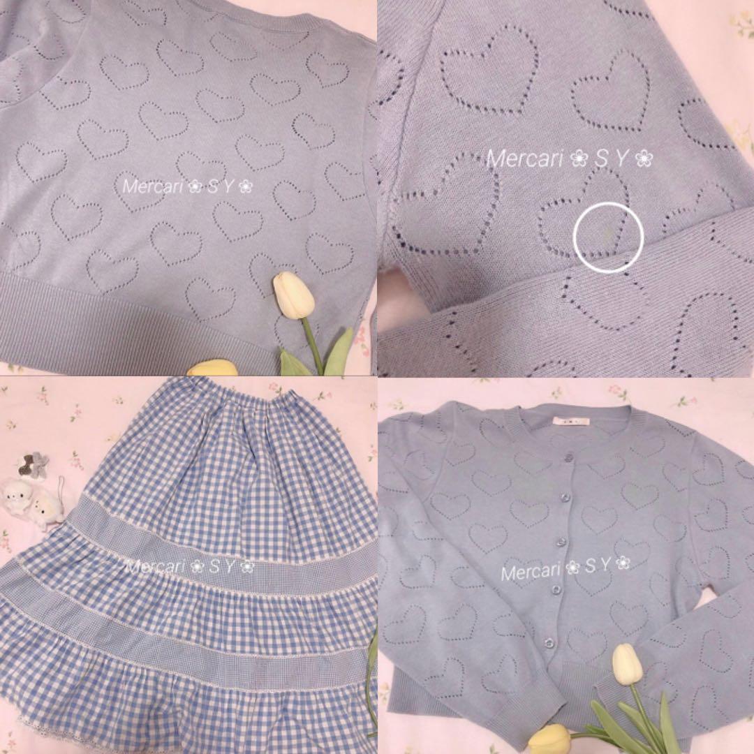 ❤︎12点セット❤︎ evelyn、ガーリー、量産型、水色界隈、くまちゃん♩