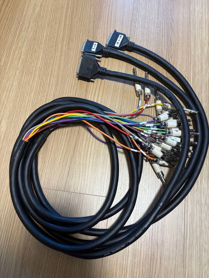 （3本セット）HOSA マルチケーブル 2m（D-sub／TRSフォン）