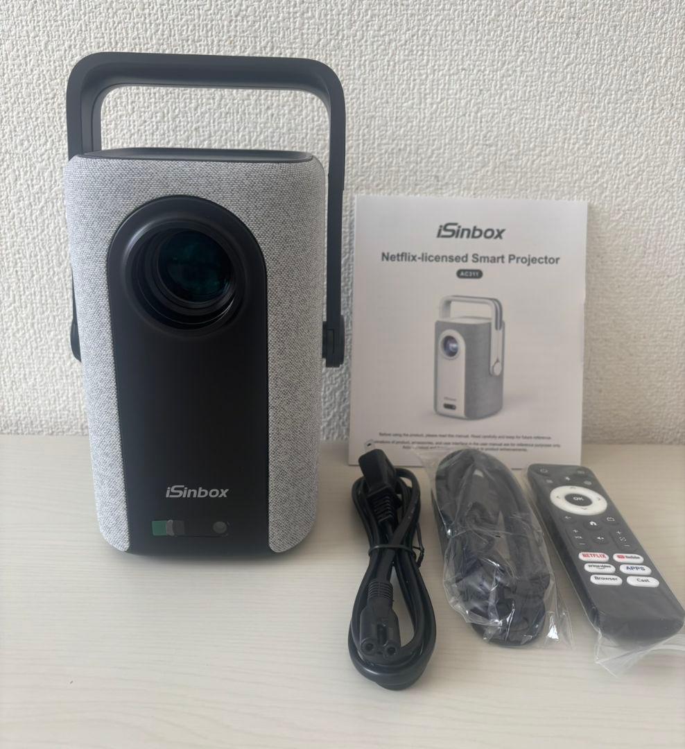【最終価格】iSinboxプロジェクター Netflix公式アプリ内蔵