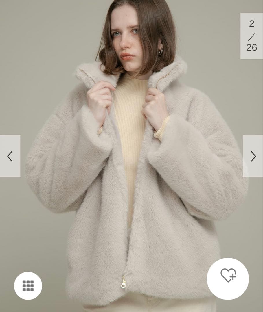 アーバンリサーチ　サニーレーベル ミンクライクファーブルゾン