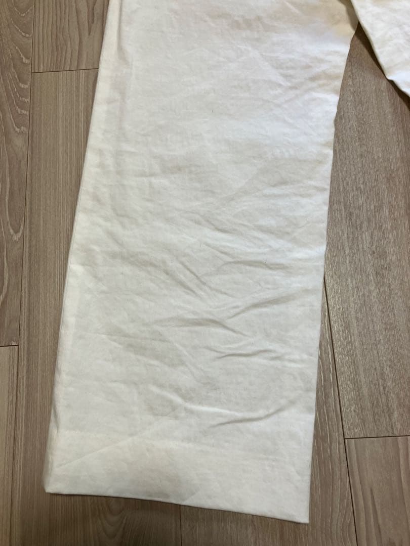 Deuxieme Classe stretch twill タックパンツ 白