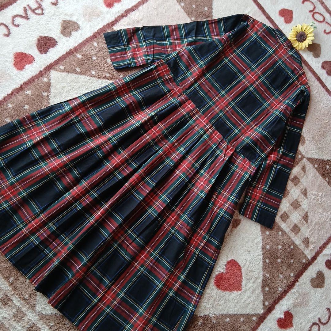 みーきさま専用♡ponさんSunnyclouds♡タータンチェックワンピース美品