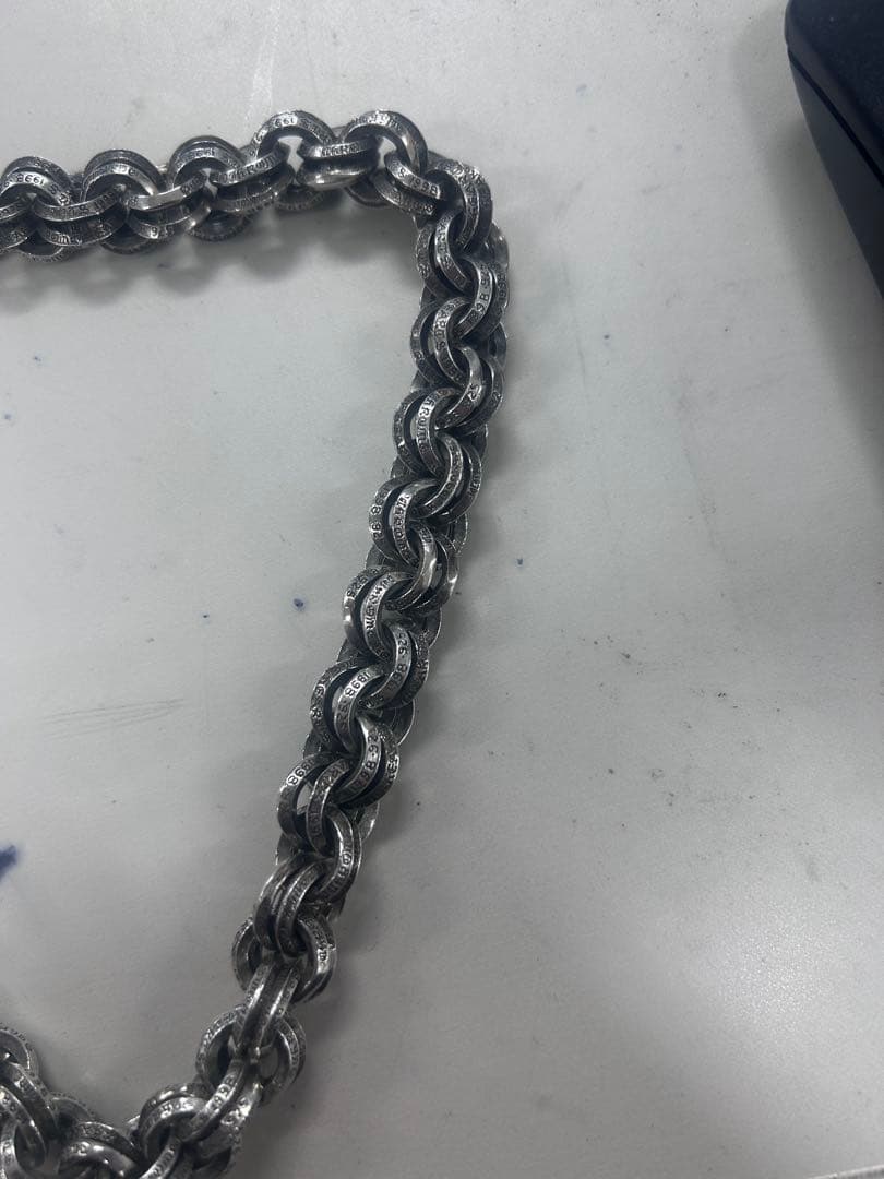 クロムハーツ 1クリップダブルBリング シルバーウォレットチェーン