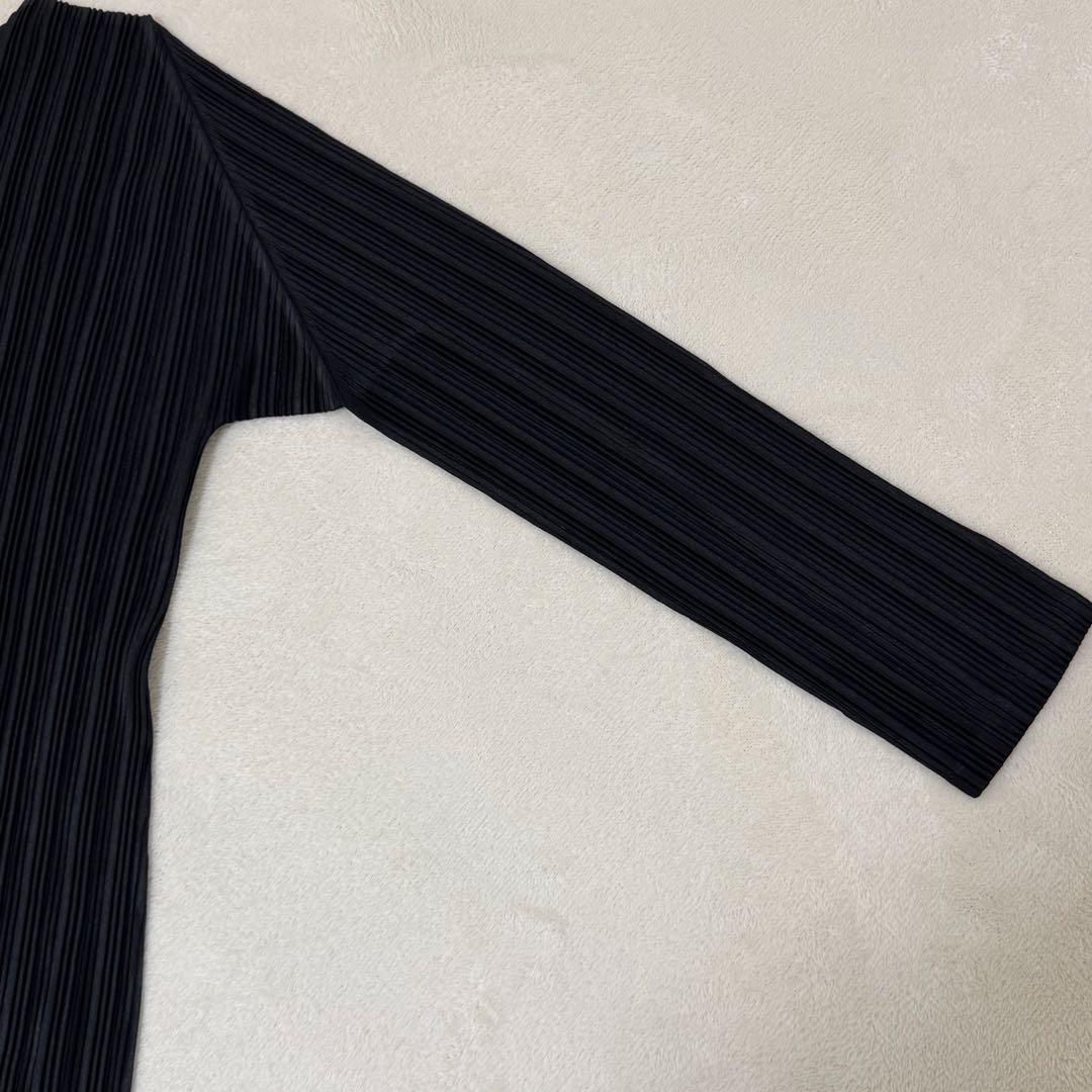 極美品✨PLEATS PLEASE プリーツ　長袖　ブラック　Lサイズ