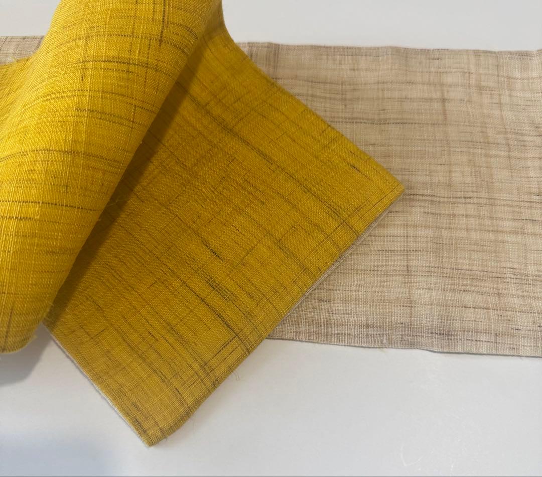 お値引き品！東京本染 ＜源氏物語＞の浴衣とリバーシブル麻の半幅帯セット