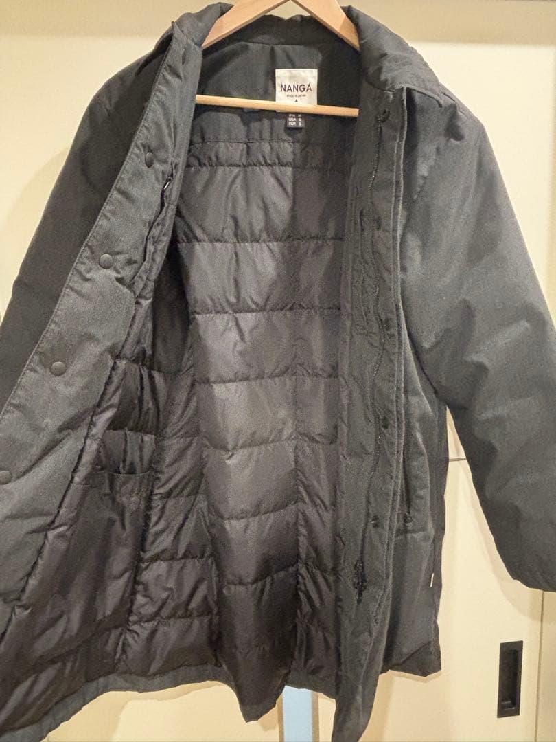 NANGA HINOC ブラック ミドルダウンコート Mサイズ