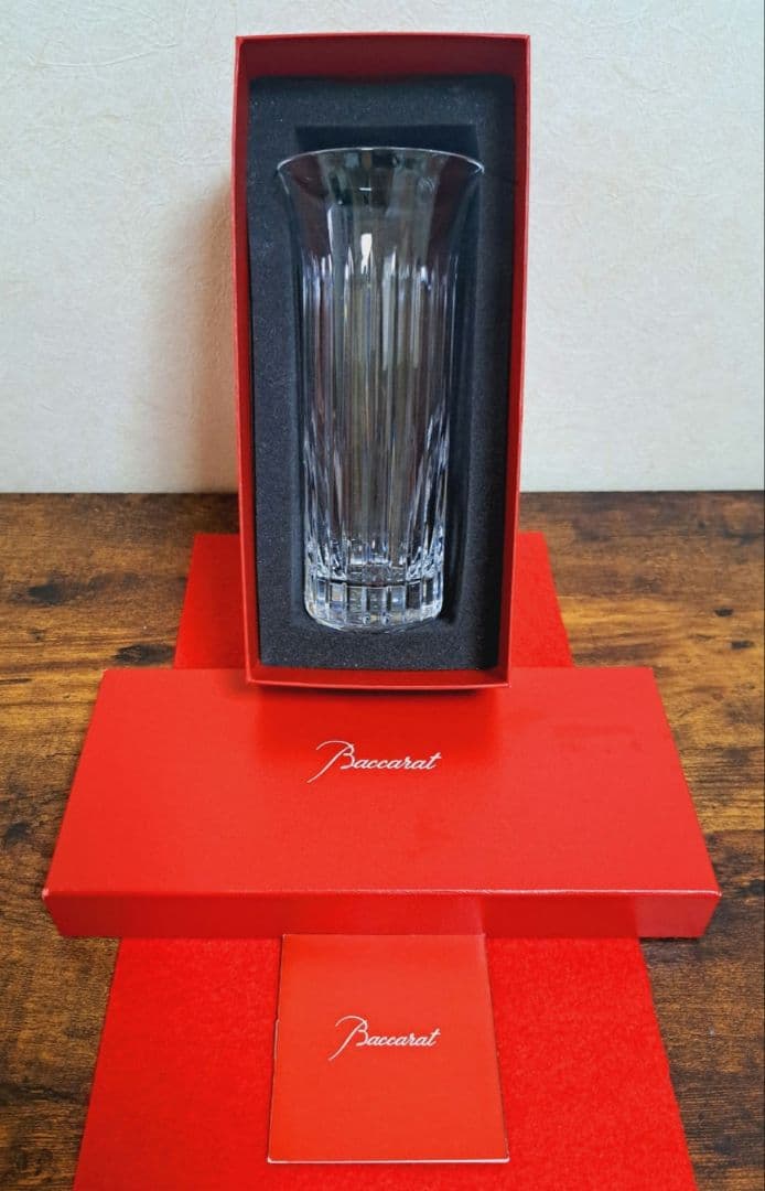 バカラ フローラ ビゾー フラワーベース 花瓶 一輪挿し ストレート型