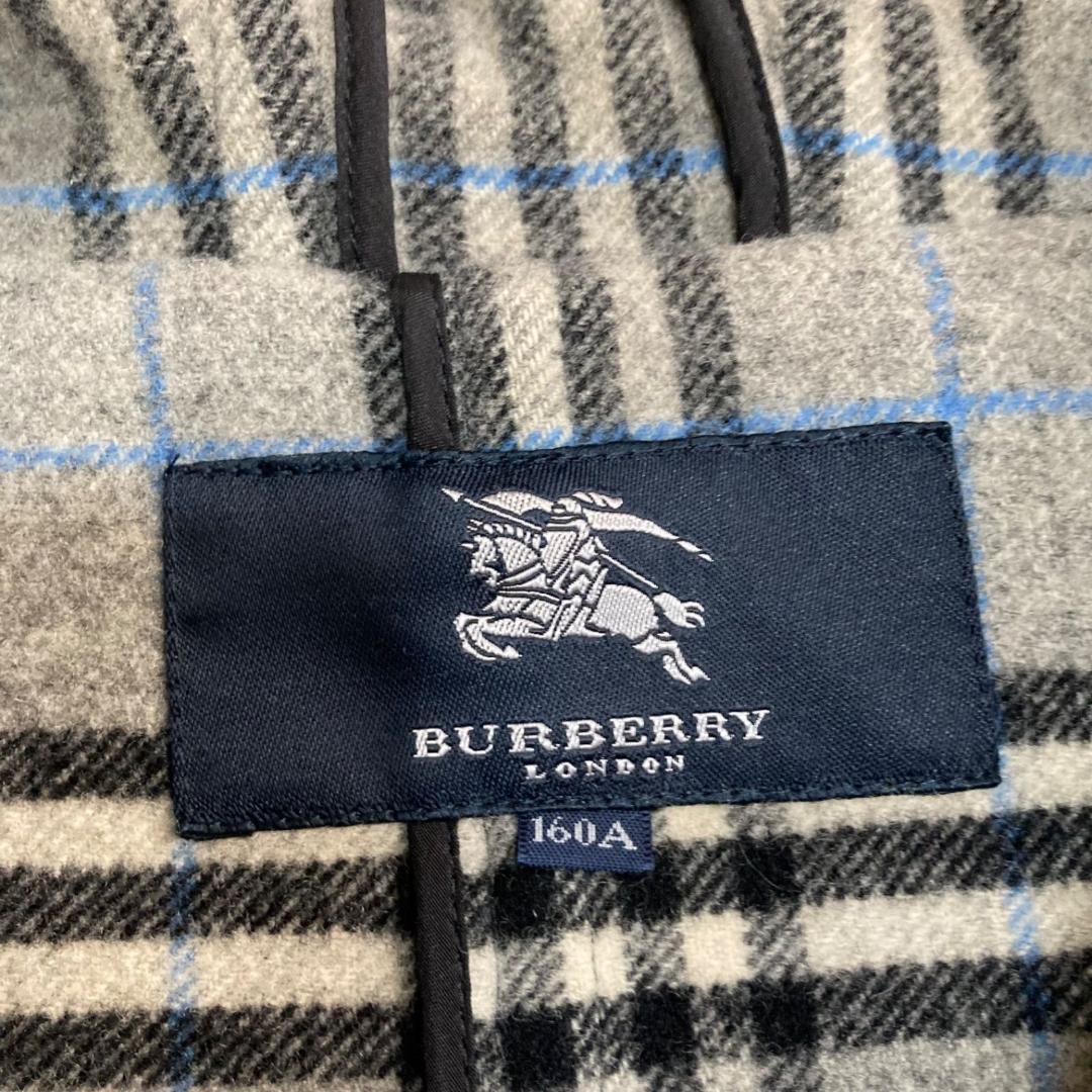 15951✨美品✨バーバリーロンドン ダッフルコート ブルーノバチェック グレー