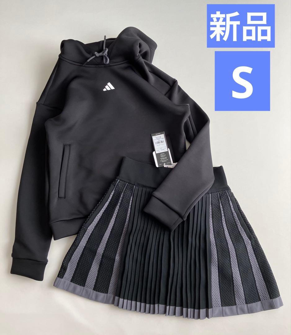 新品⛳️アディダスゴルフ♡おしゃれ　レディースセットS 人気ダンボールニット