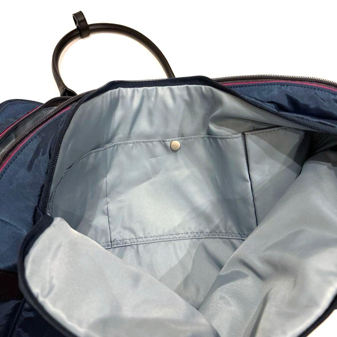 【美品】Paul Smith ナイロンボストンバッグ ネイビー A4可ACEコラ