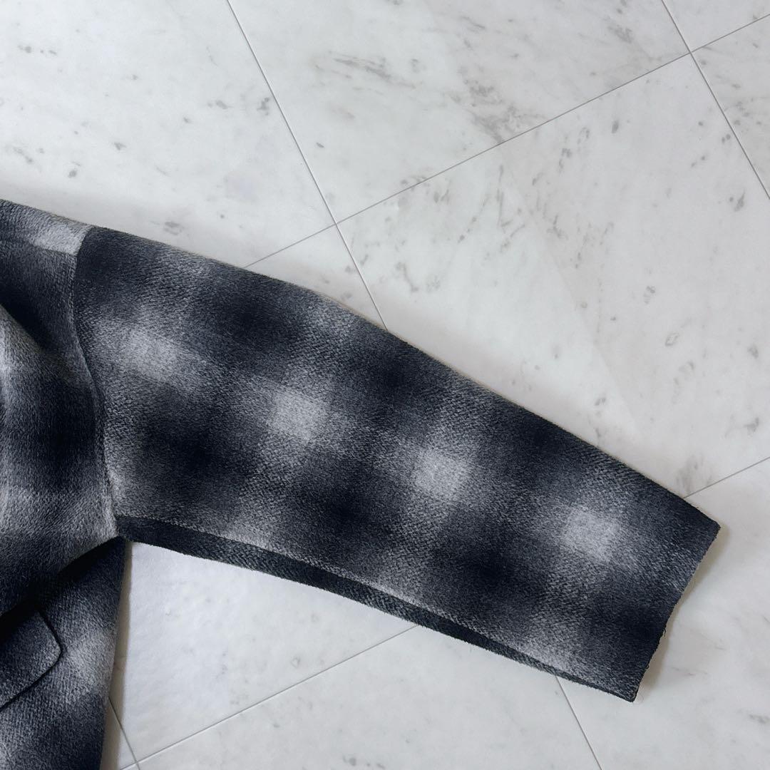 極美品 スピックアンドスパン 24AW ゆったり ウールミックスリバージャケット