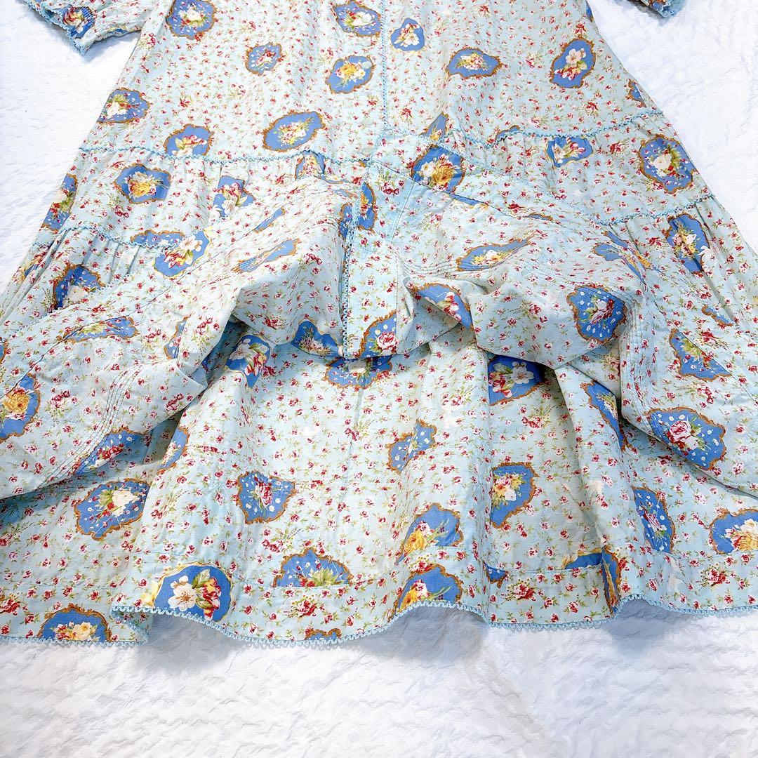 極美品✨PINKHOUSE フェリーチェチュニック　ピコフリル　ワンピース