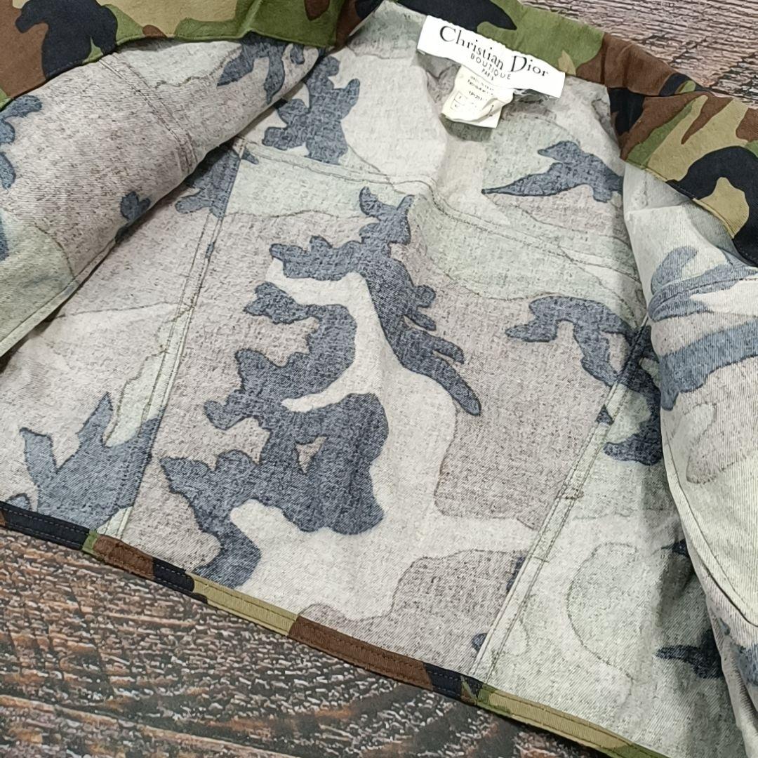 Dior ディオール ガリアーノミリタリー 迷彩クロップドジャケット y2kレア