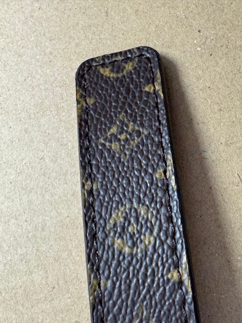 中古美品 LOUIS VUITTON ブラウン ベルト 80/32 箱付