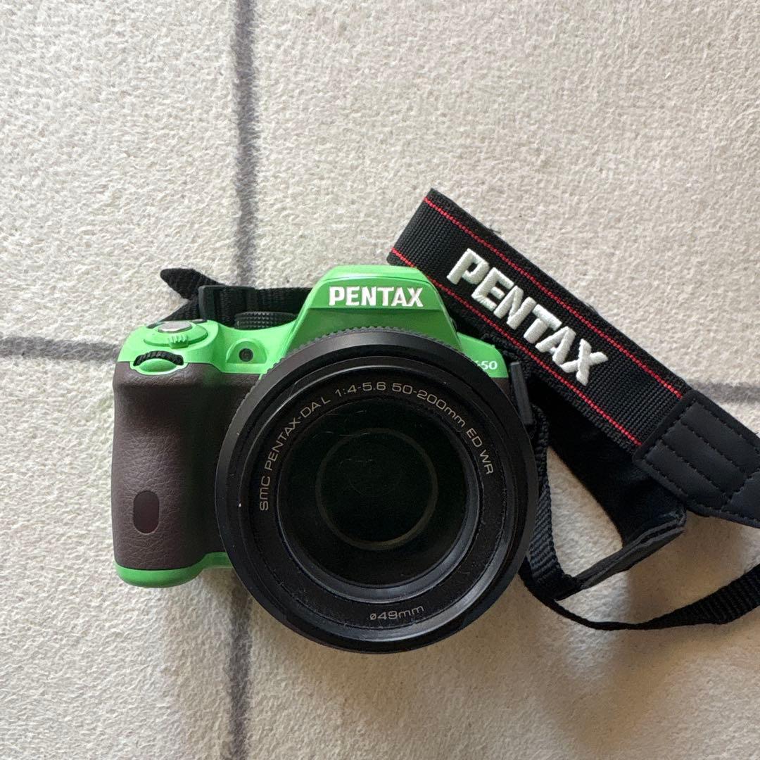 PENTAX K-50 レンズキット動作確認済み 保存再生確認済み 望遠レンズ付