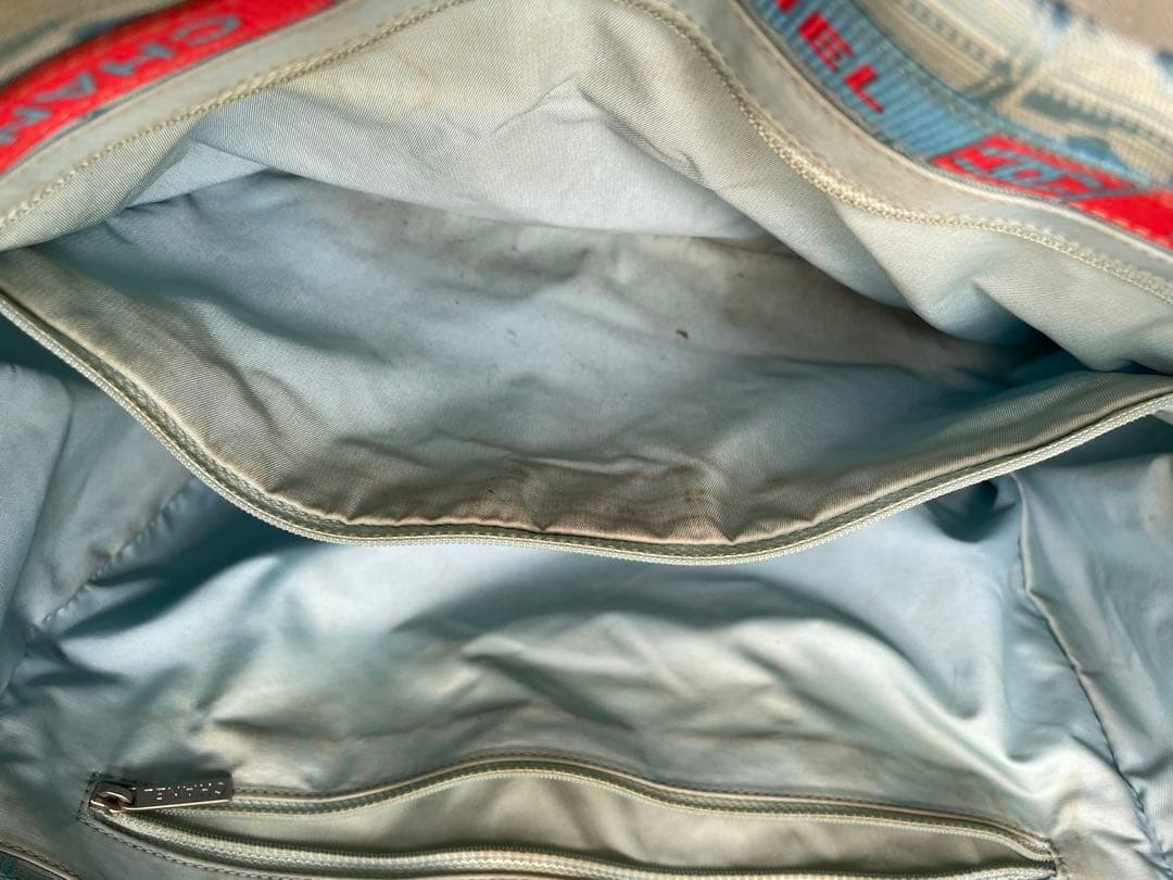 CHANEL シャネル　ニュートラベルライン　トートバッグ　ブルー