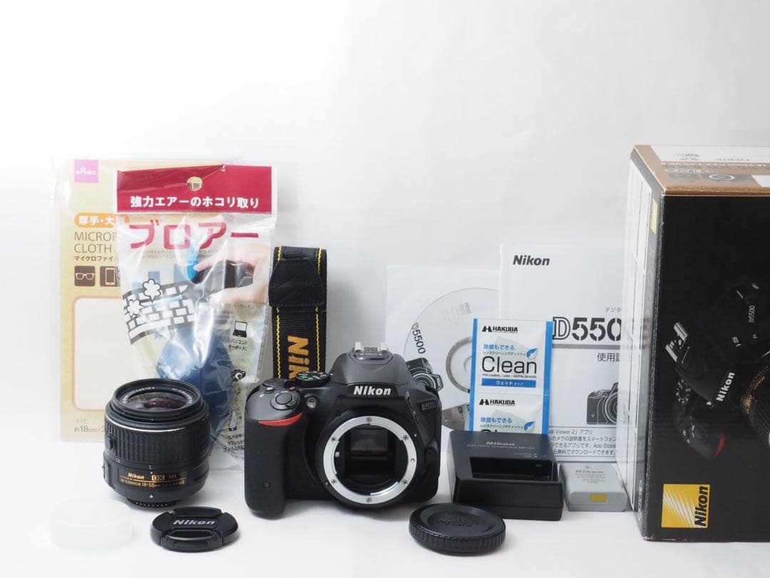 【美品】Wifi搭載❤️自撮りOK ニコンD5500 2416万画素ダブルレンズ