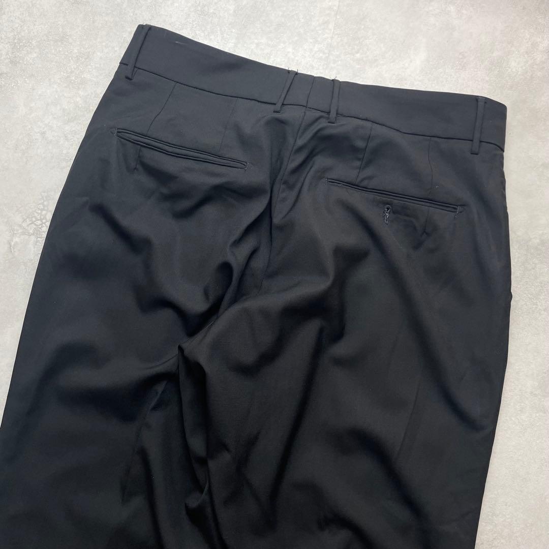 ベルウィッチ カノニコ生地 スラックス 1タックプリーツ スラックス ウール48