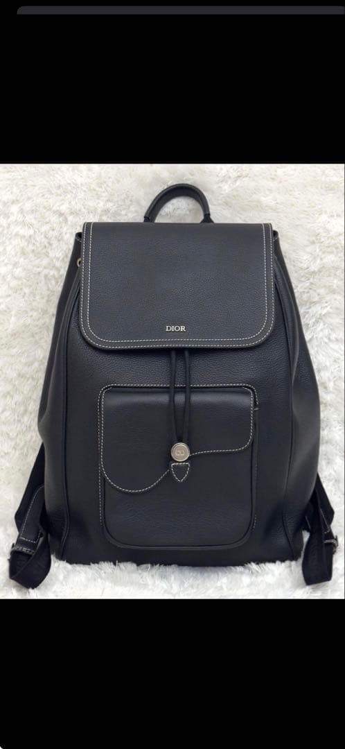 極美品⭐️DIOR ディオール サドル バックパック レザー ブラック