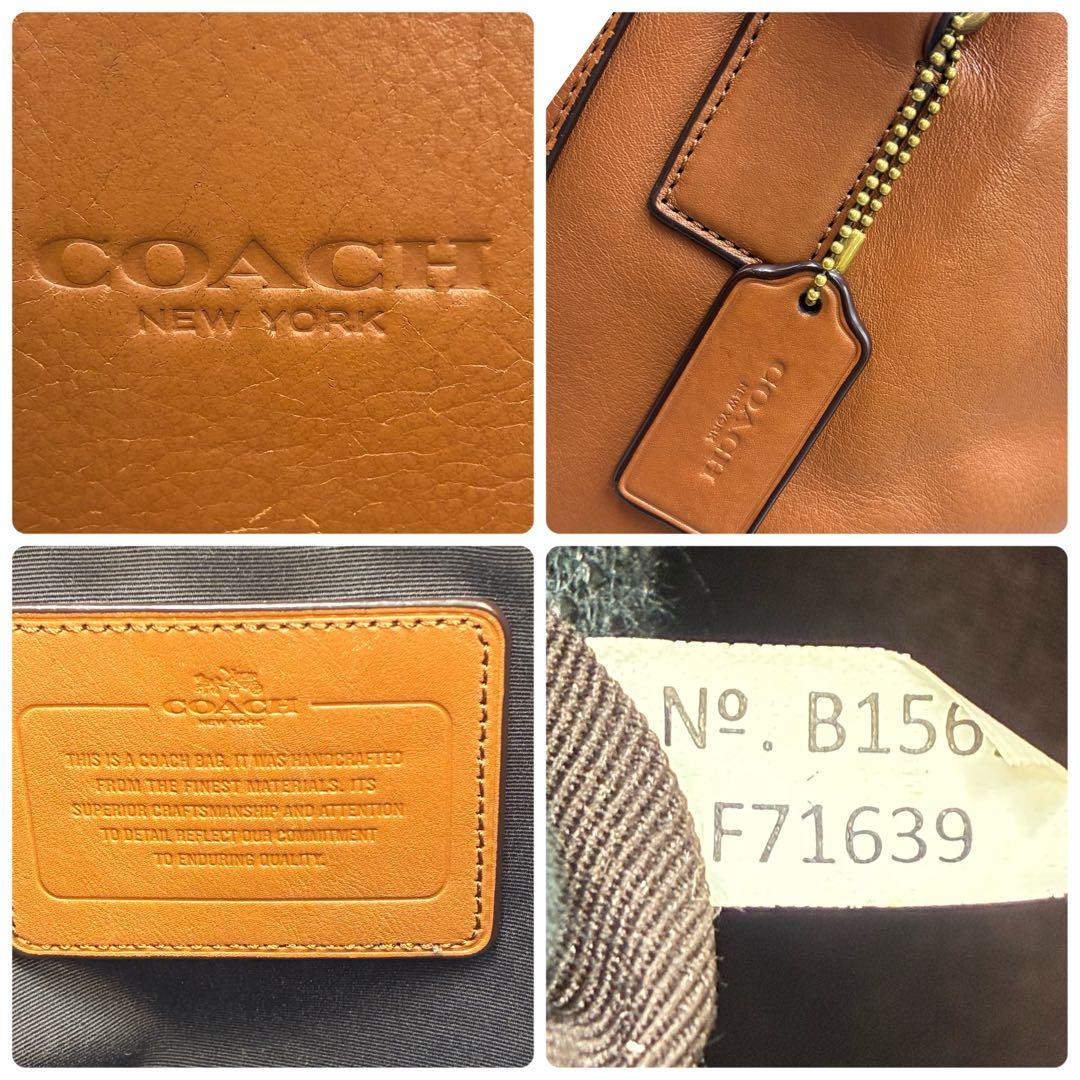 美品 コーチ 2way ビジネスバッグ ブリーフケース レザー 収納多数 A4