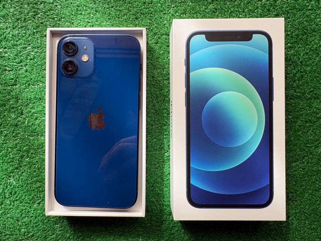 Apple iPhone 12 青色 本体 充電ケーブル付き