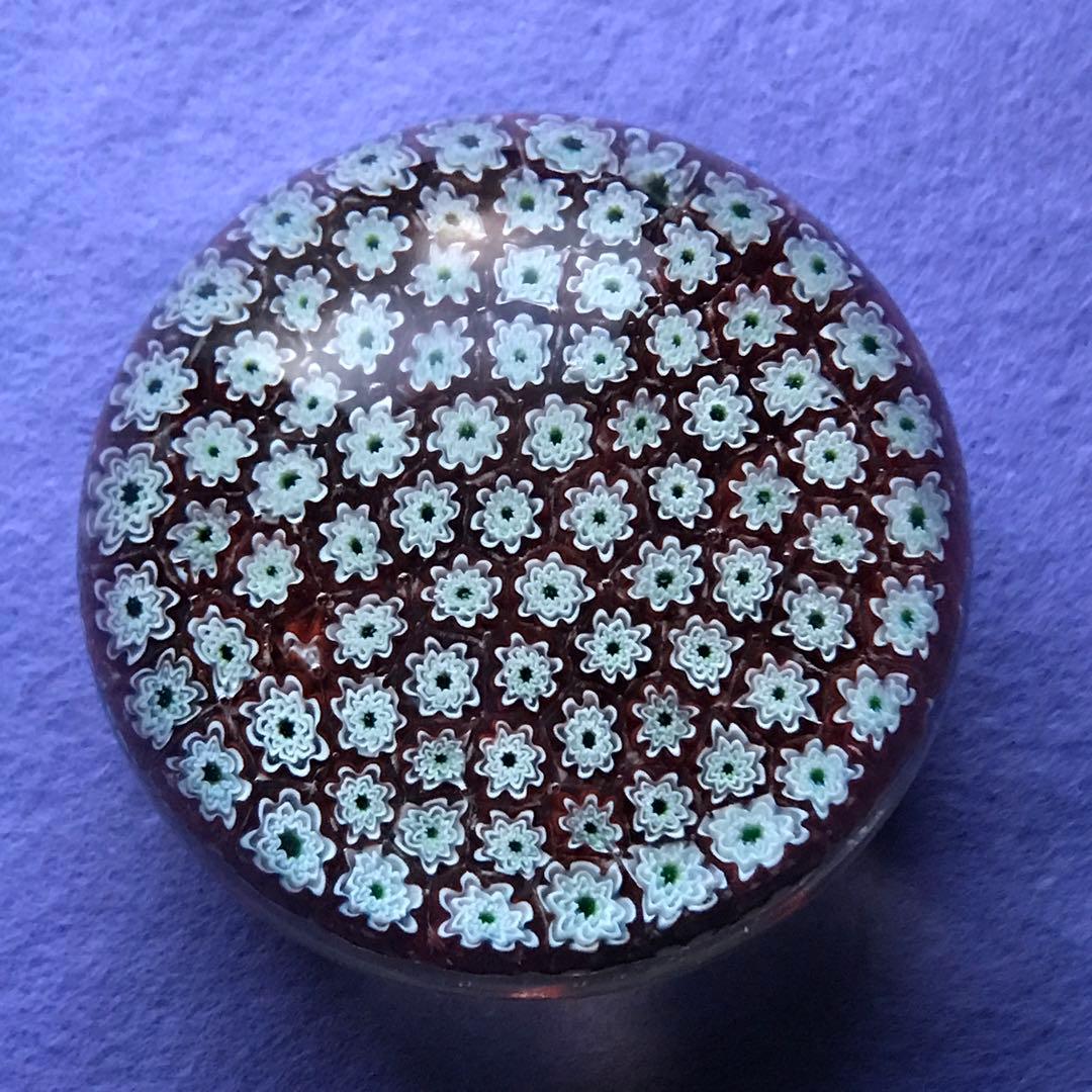 可愛い ペーパーウエイト ミルフィオリ オールドバカラBaccarat サンルイ