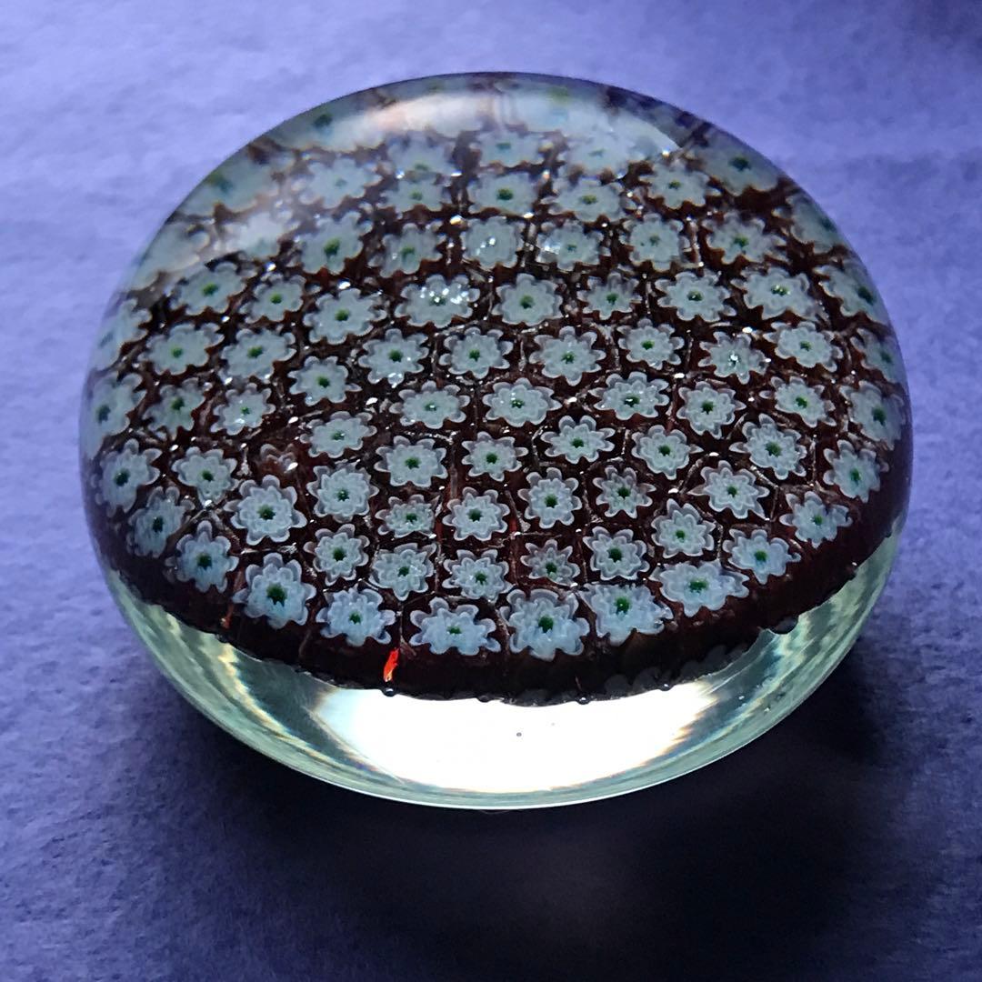 可愛い ペーパーウエイト ミルフィオリ オールドバカラBaccarat サンルイ