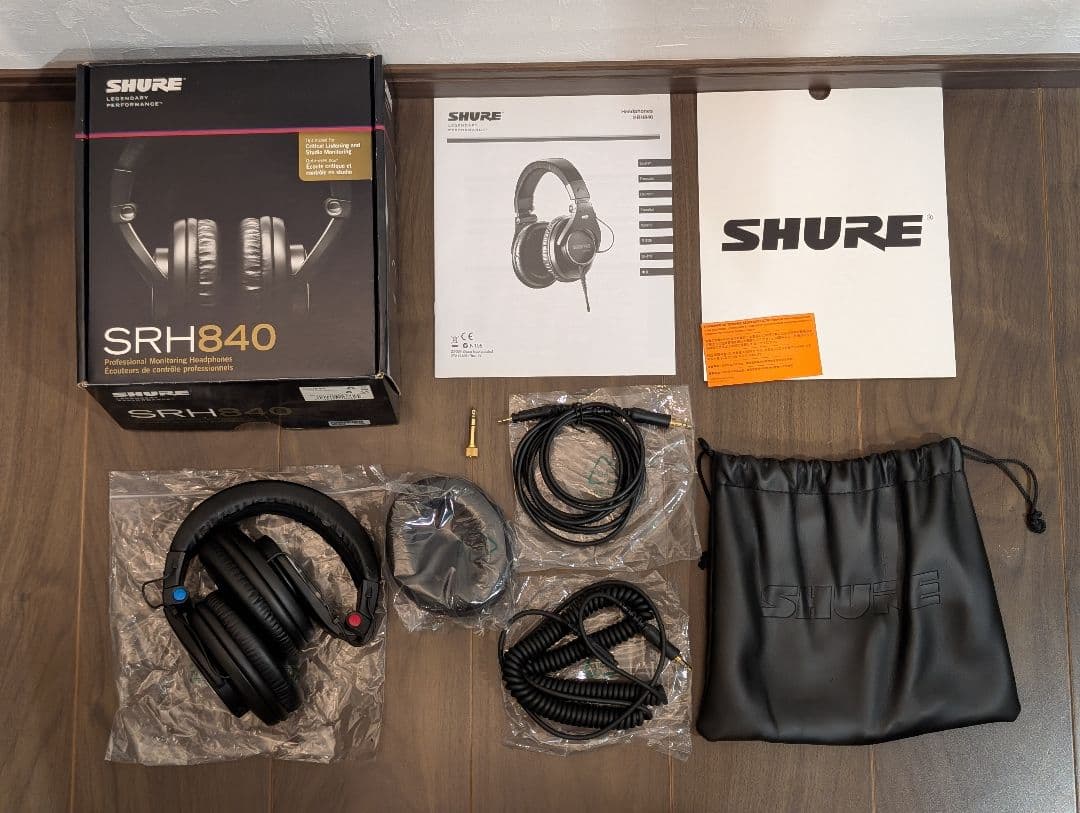 SHURE　SRH840　モニターヘッドホン