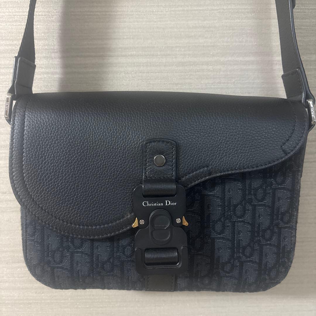 ち*す様 【本体のみ】Dior ブラック サドル メッセンジャーバッグ