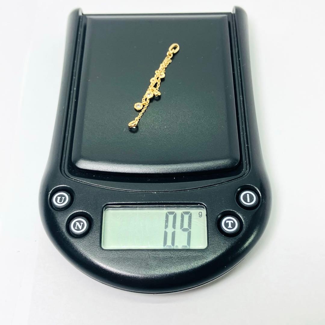 K14YG ダイヤモンド付 フリンジ ペンダントトップD:0.26ct