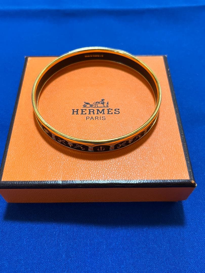 HERMES エルメス エマイユPM バングル 七宝焼き 楽器