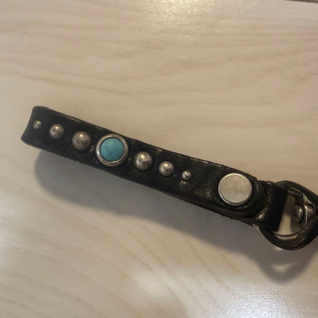 超希少！！HTC ターコイズブルースタッズ キーホルダー ベルトループ