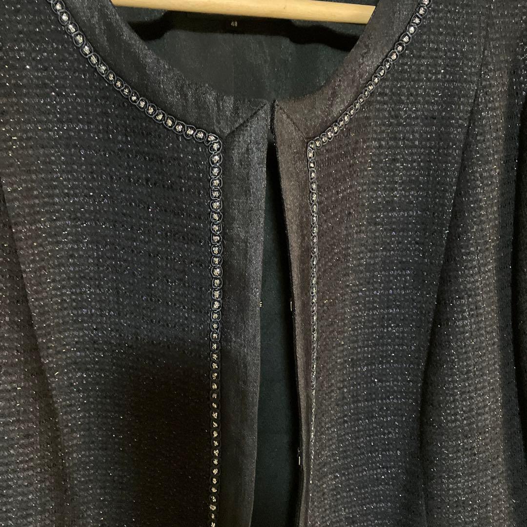 23区 ノーカラージャケット 黒　美品