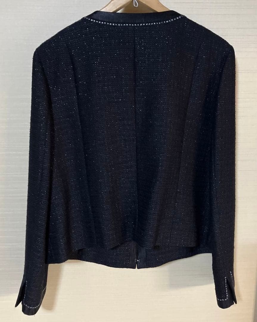 23区 ノーカラージャケット 黒　美品