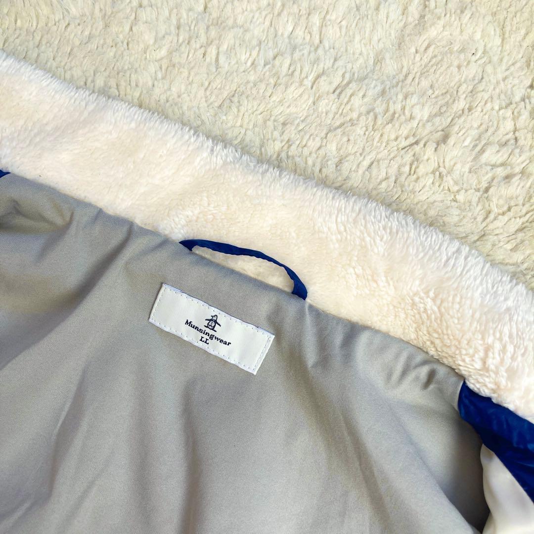 未使用級・近年モデル✨マンシングウェア　フリースジャケット　ゴルフ　ジップ　LL