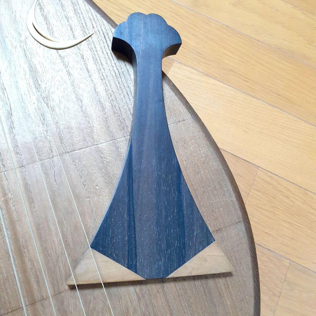 百*花様 筑前琵琶／四弦五柱／撥・大正時代の楽譜？あり／超レア