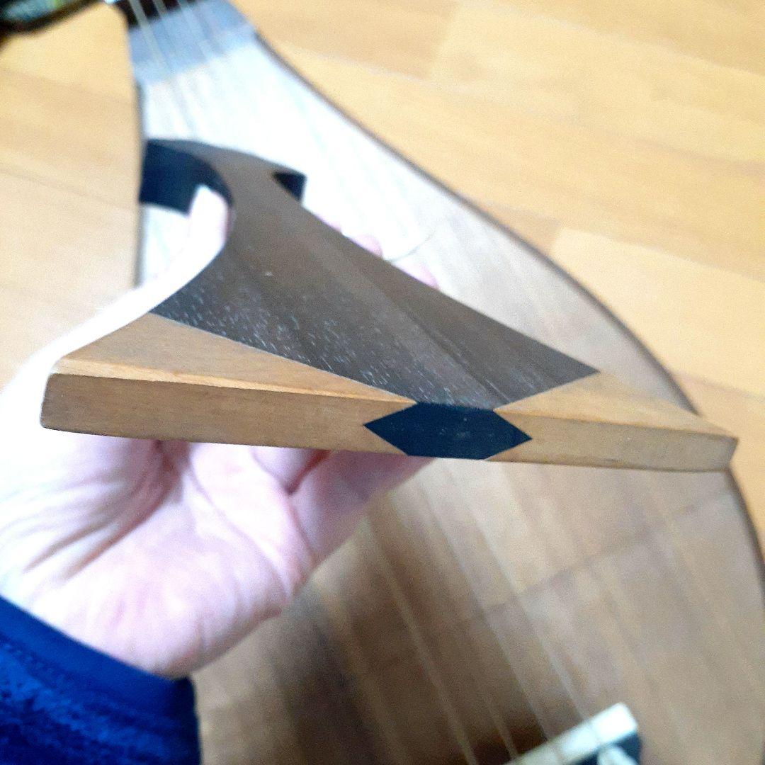 百*花様 筑前琵琶／四弦五柱／撥・大正時代の楽譜？あり／超レア