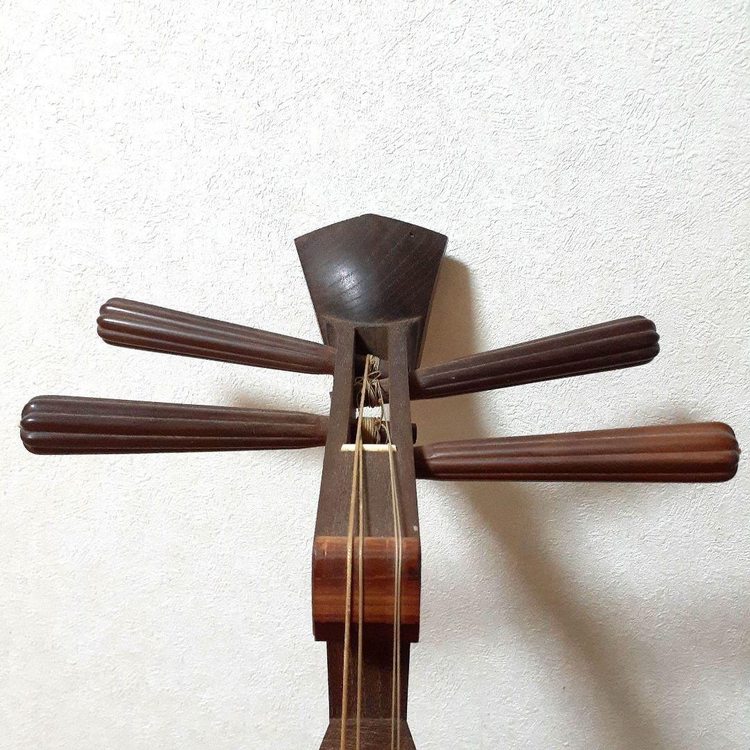 百*花様 筑前琵琶／四弦五柱／撥・大正時代の楽譜？あり／超レア