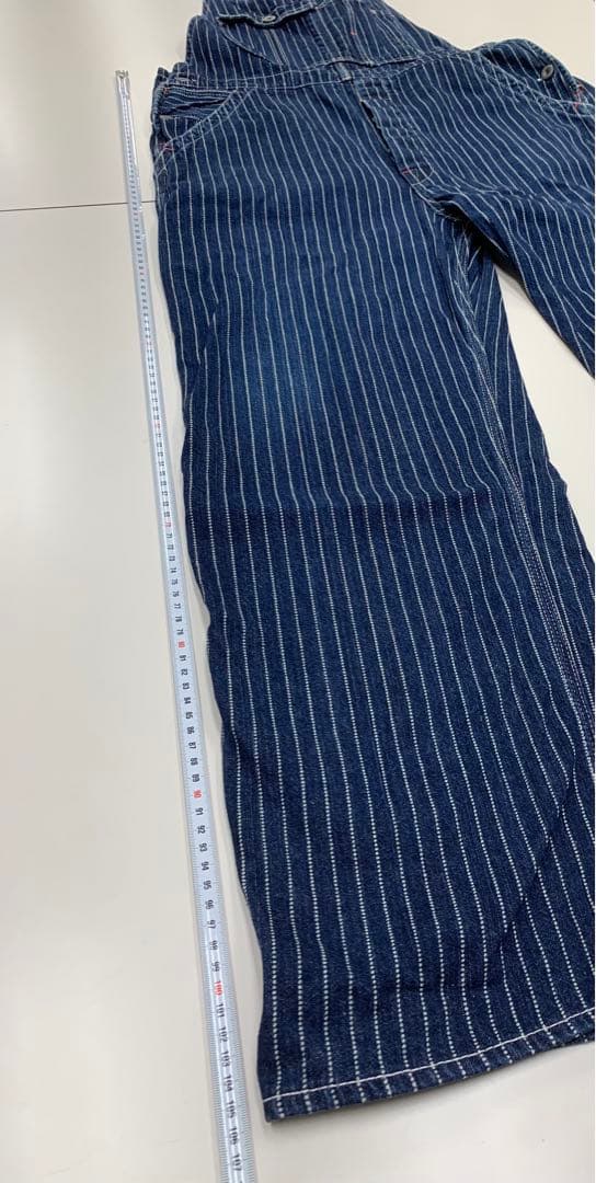 【日本製】オールドフラットヘッド デニム ウォバッシュ オーバーオール