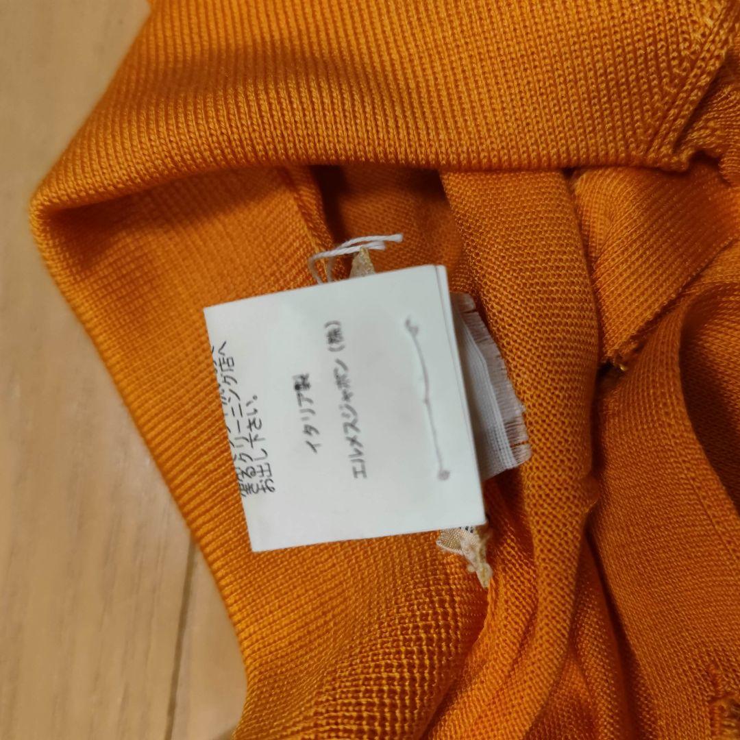 HERMES 半袖ポロシャツ Mサイズ オレンジ